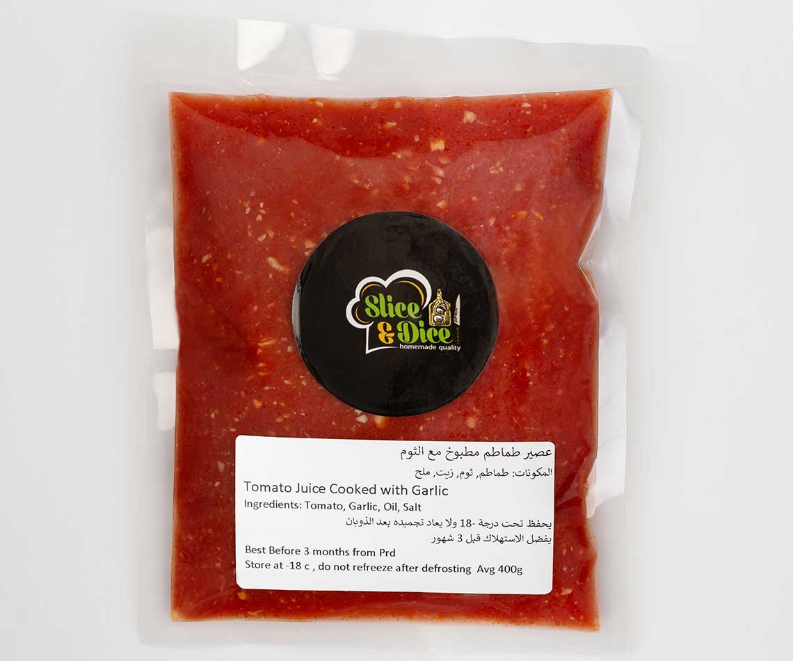 Tomato Sauce with garlic cooked
